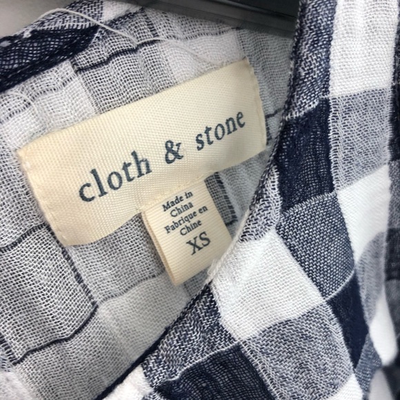 Cloth and Stone Plaid Ladder Lace Sleeveless Tank - Picture 2 of 5